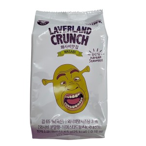 LAVERLAND SHREK SNACK NORI WASABI 4,5G UN