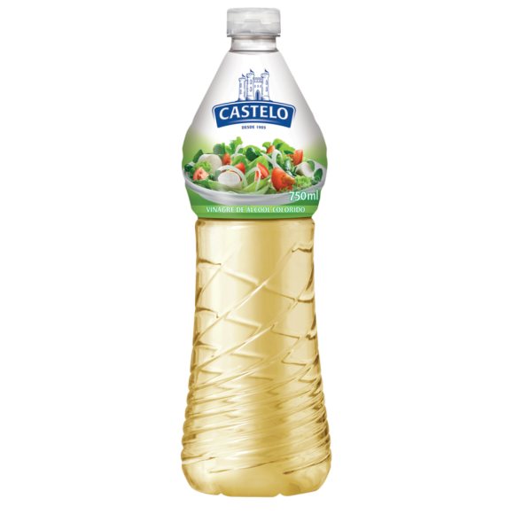 CASTELO VINAGRE ALCOOL COLORIDO 750ML