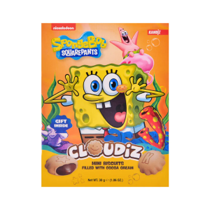 CLOUDIZ BISCOITOS RECHEADOS SABOR CREME DE CACAU BOB ESPONJA 30G