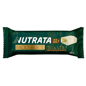 NUTRATA BACIO DI LATTE BARRA DE PROTEINA SABOR PISTACCHIO E CHOCO BRANCO 40G