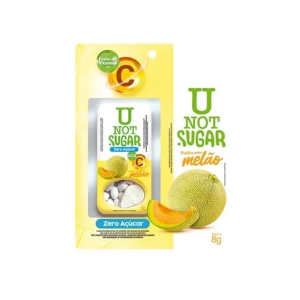 U NOT SUGAR PASTILHAS SABOR MELAO VIT C 8G