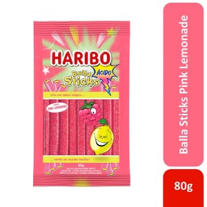 HARIBO STICKS PINK LEMONADE 80G