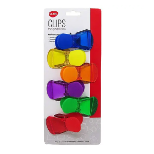 CLINK KIT 6 CLIPS MAGNETICOS PLASTICO 4CM