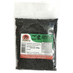 GERGELIM PRETO CRÚ 100G CASA FORTE