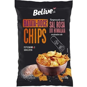 BELIVE BATATA DOCE CHIPS C/ SAL ROSA DO HIMALAIA 50G