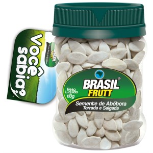 BRASIL FRUTT SEMENTE DE ABOBORA TORR/SALG POTE 110G
