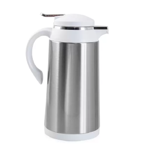 TERMOPRO GLASS GARRAFA TERMICA INOX CAMELIA BRANCA 1L