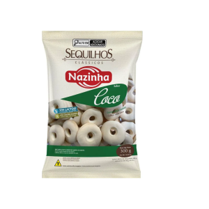 NAZINHA SEQUILHO SABOR COCO SEM GLUTEN 300G