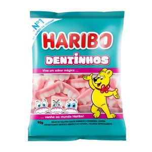 BALA GEL DENTINHOS 90G HARIBO