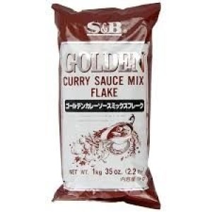S&B GOLDEN CURRY FLOCOS 1KG