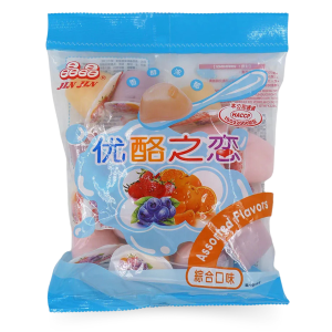 JIN JIN GELATINAS SABOR IOGURTE DE FRUTAS 500G