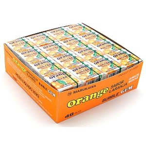 MARUKAWA CHICLETE LARANJA 48UN