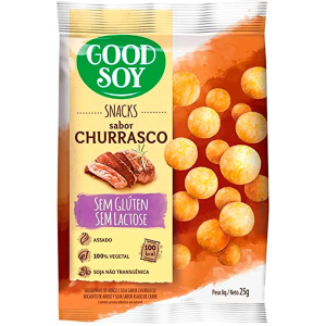 GOOD SOY SNACKS CHURRASCO SEM GLUTEN/LACTOSE 25G