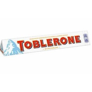 TOBLERONE WHITE CHOCOLATE 100G