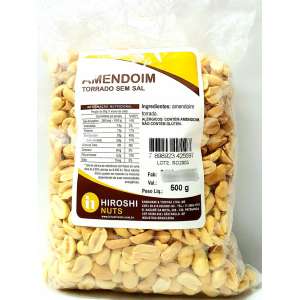 HIROSHI AMENDOIM MEDIO TORRADO S/ SAL 500G