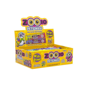 KIDS ZONE BALA MASTIGÁVEL ZOOIO PETS MAXI 39G