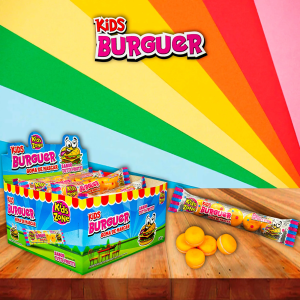 KIDS ZONE GOMA DE MASCAR BURGUER 17G