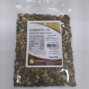HIROSHI SEMENTE ABOBORA S/ CASCA S/SAL 100G
