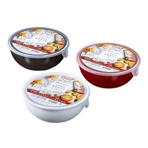 TIGELA PLASTICA REDONDA C/ TAMPA P/ SALADA K-412