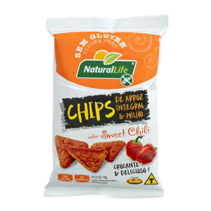 KODILAR CHIPS ARROZ INT. MILHO SABOR SWEET CHILI 70G