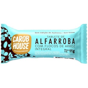 CAROB HOUSE ALFARROBA C/ FLOCOS ARROZ INTEGRAL 11G
