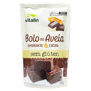 VITALIN BOLO AVEIA AMARANTO CACAU S/G 300GR