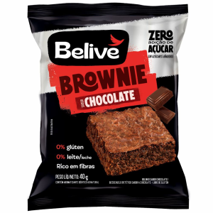 BELIVE BROWNIE CHOCOLATE S/ACUCAR S/GLUTEN 40G