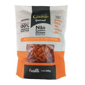 CASARAO FUSILI CENOURA/BATATA DOCE/CURCUMA/CHIA S/G 300G