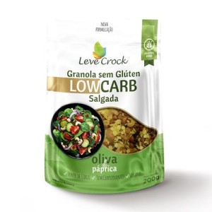 LEVE CROCK GRANOLA LOW CARB SALGADA 200G