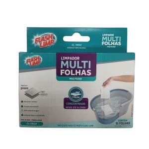 FLASH LIMP LIMPADOR MULTI FOLHAS MULTIUSO FRESH 15FLS SAN3847