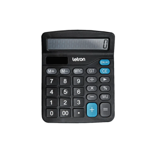 LETRON CALCULADORA DE MESA NEO PRETA 12DIG 99323