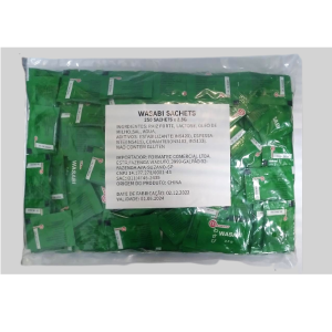 MANMARU WASABI SACHE 2,5G PACOTE C/ 250UN