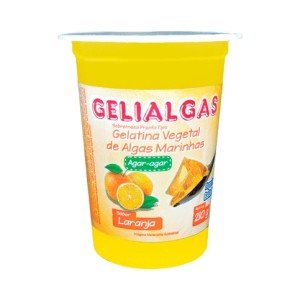 GELATINA DE ALGAS SABOR LARANJA 210G GELIALGAS