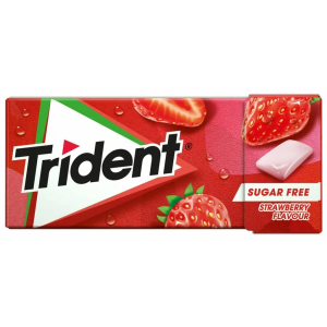 TRIDENT CHICLETE MORANGO 14G