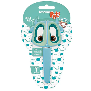 LEO&LEO TESOURA ESCOLAR PETS SORTIDAS 72003