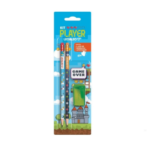 LEO&LEO KIT LAPIS/BORRACHA/APONTADOR PLAYER 72183