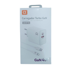GOLD PRO+ CARREGADOR PARA CELULAR TURBO TIPO-C/LIGHTNING CA47-6