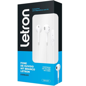 LETRON FONE DE OUVIDO HIT BRANCO SW-A17