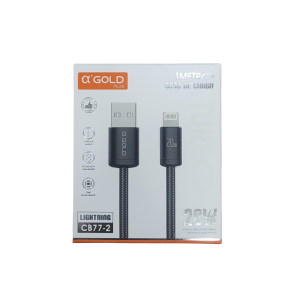 GOLD PLUS CABO CARREGADOR 1M CB77-2 TIPO-USB/LIGHTINING