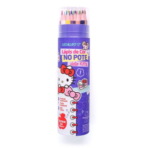 LEO&LEO LAPIS DE COR 24 CORES HELLO KITTY 73119
