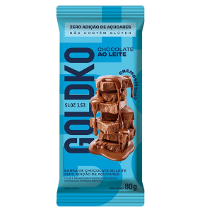 GOLDKO CHOCO AO LEITE ZERO ACUCAR 80G