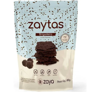 ZAYTAS LASCAS CROCANTES SABOR BRIGADEIRO MT ZERO ACUCAR 80G
