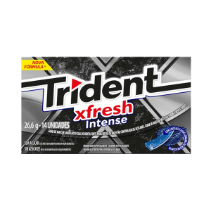 TRIDENT CHICLETE XFRESH INTENSE 14S 26,6G