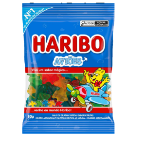 HARIBO BALA GEL AVIOES 80G