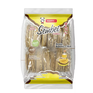 SAPPORO SEMBEI BANANA AVEIA MEL 260G