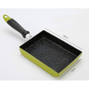 FRIGIDEIRA DE ALUMINIO PARA OVOS VERDE 18CM