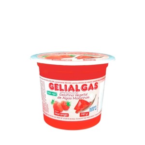 GELATINA DE ALGAS SABOR MORANGO 140G GELIALGAS