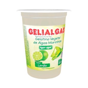 GELATINA DE ALGAS SABOR LIMÃO 210G GELIALGAS