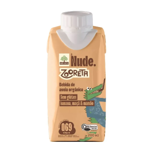 NUDE ZOORETA BEBIDA DE AVEIA ORG BANANA/MACA/MAMAO S/G 200ML