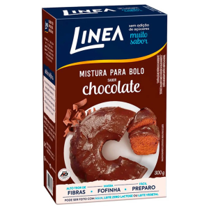 LINEA MISTURA PARA BOLO DE CHOCOLATE 300G SEM ADICAO DE ACUCAR